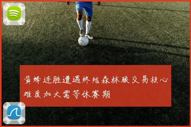 黄蜂连胜遭遇终结森林狼交易核心难度加大需等休赛期